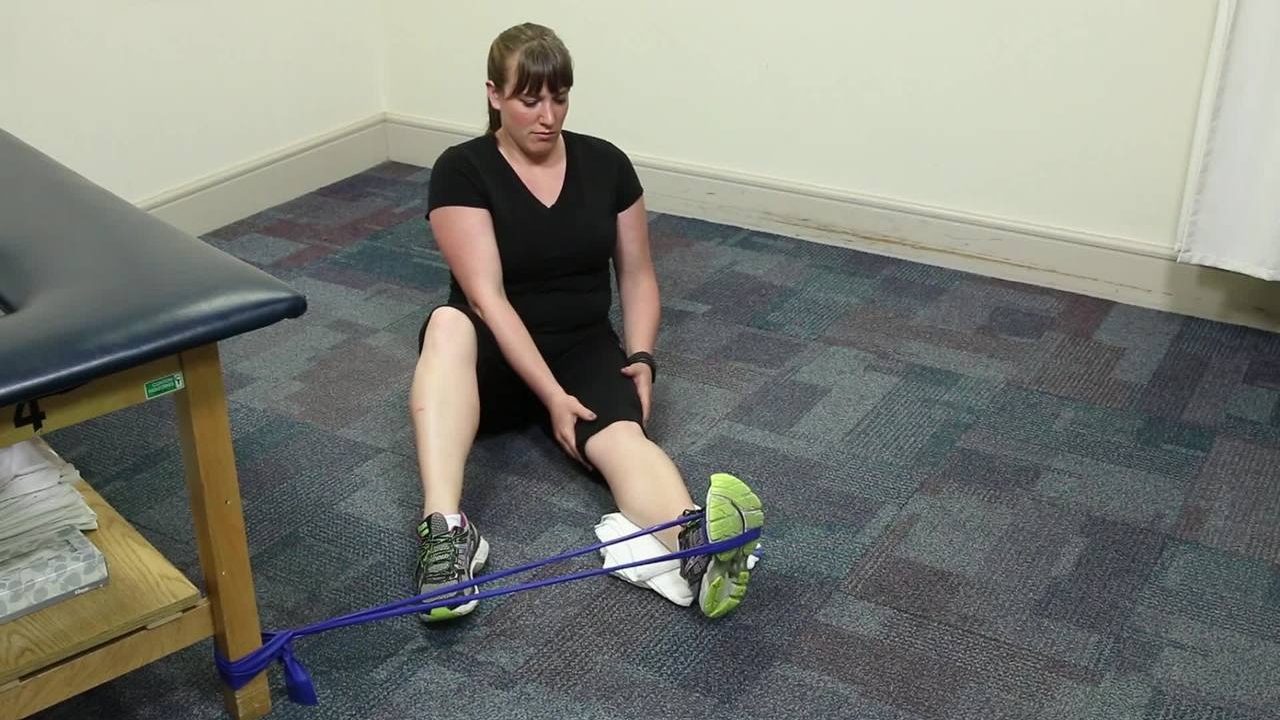 Ankle Eversion With Resistance Band Strengthening Exercise