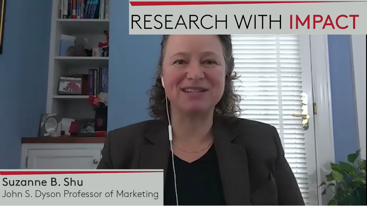 Research With Impact: Suzanne B. Shu, Marketing And Management ...