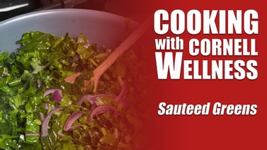 Video thumbnail for Sauteed Greens cooking demo.