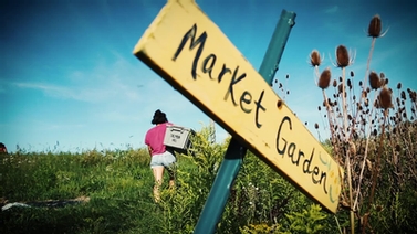 sign reads 'Market Garden'