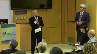 Toyokazu Ihara speaks at Cornell