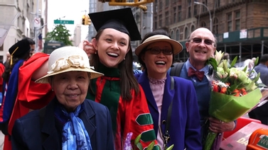Weill Cornell graduate and her family
