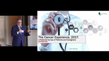 Peter Yesawich presents on a 2017 national survey, The Cancer Experience