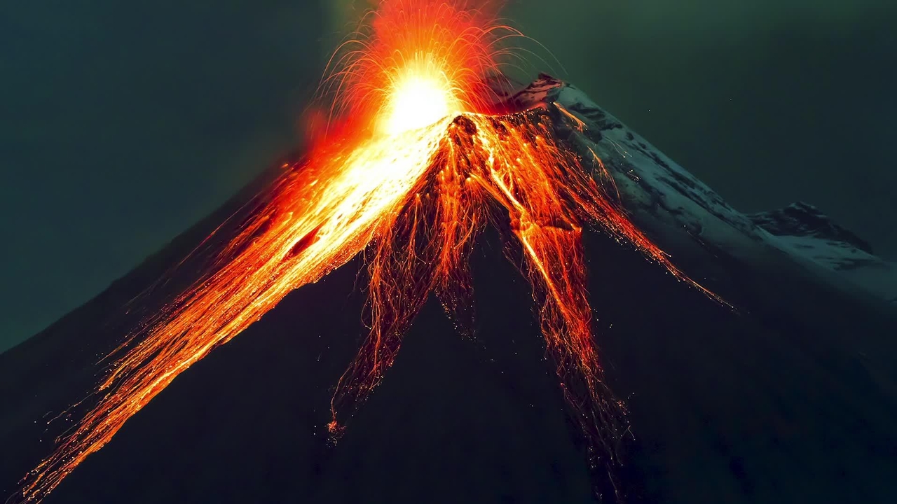 recent volcano eruption