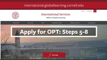 Apply for OPT video thumbnail