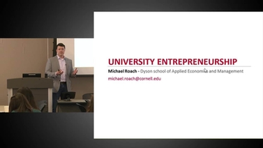 Michael Roach gives a presentation