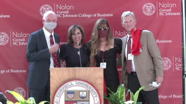 Cornell Peter and Stephanie Nolan School of Hotel Administration Naming Gift Announcement