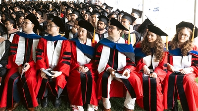 Cornell Tech graduates at the ceremony 