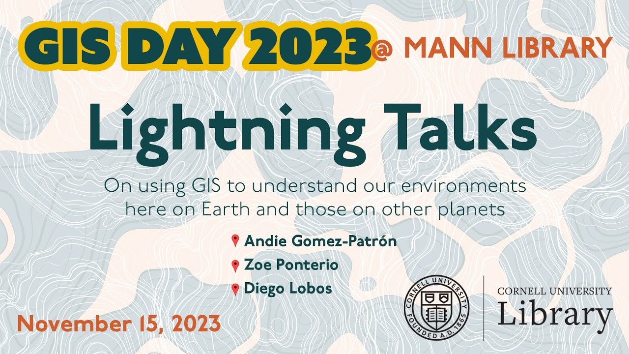 GIS Day Lightning Talks poster.